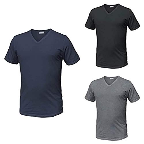 Enrico Coveri T-Shirt Scollo V Cotone 3 Pezzi