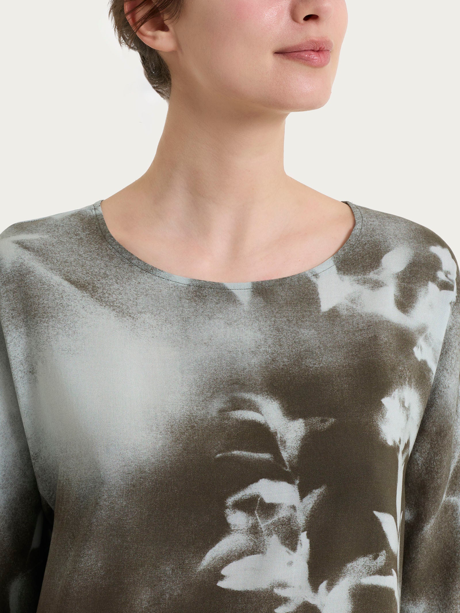 Ragno EcoSeta Blusa Manica 3/4 Fant. Foggy Dew Floreale