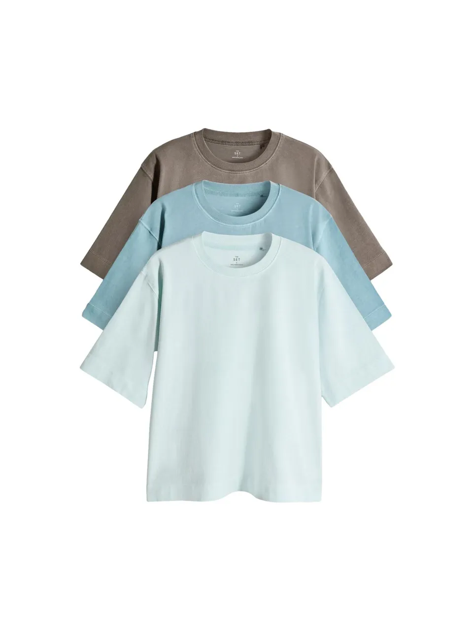 Geo Next The Set t-shirt girocollo tinte in capo 3 pezzi