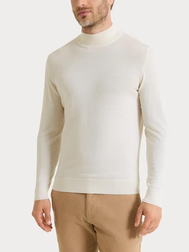 Ragno Merino Soft Lupetto Champignon Maglia Uomo Lana Pura