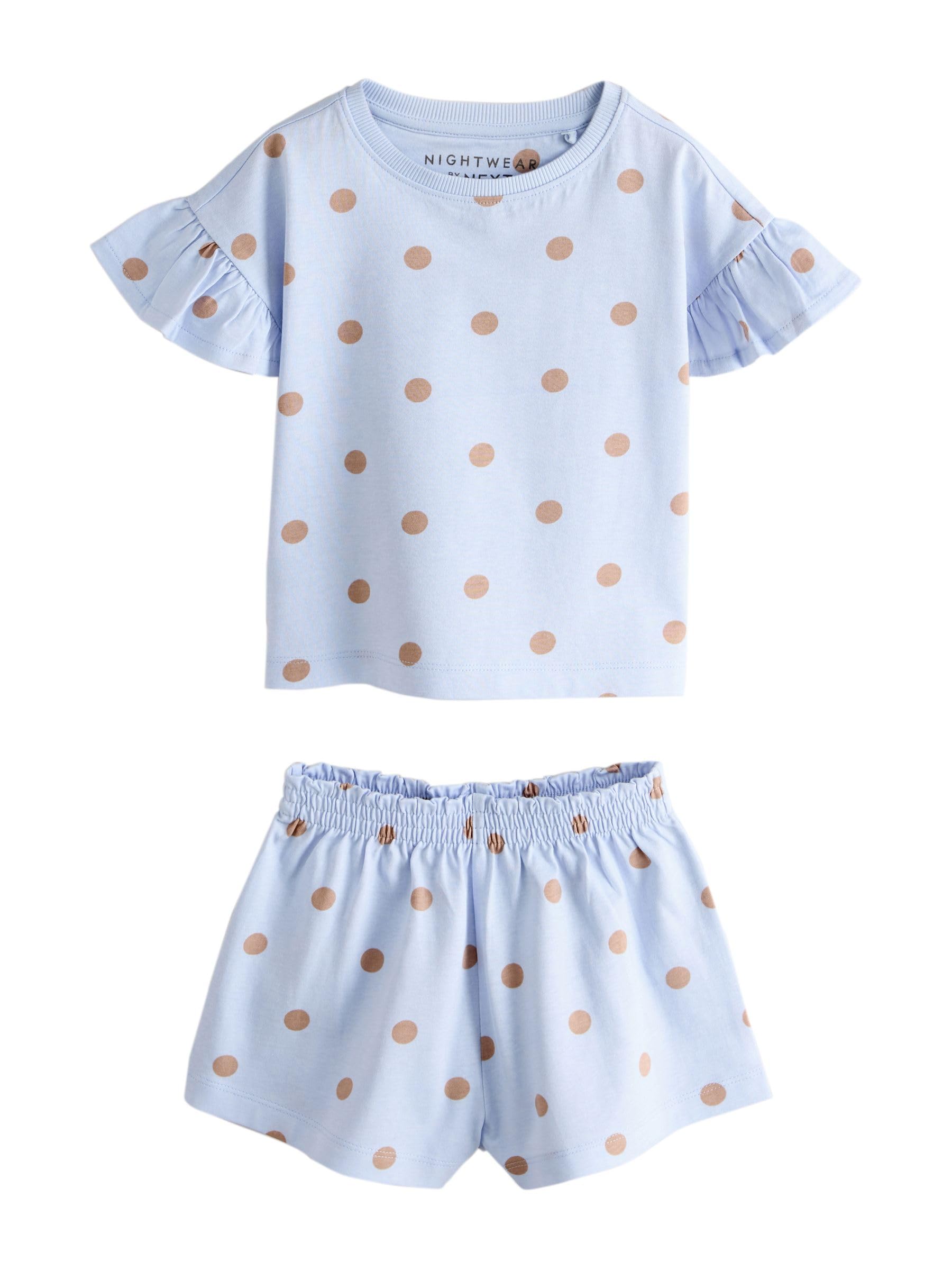 Next pigiami corti bambina pois 3 pezzi 80-86