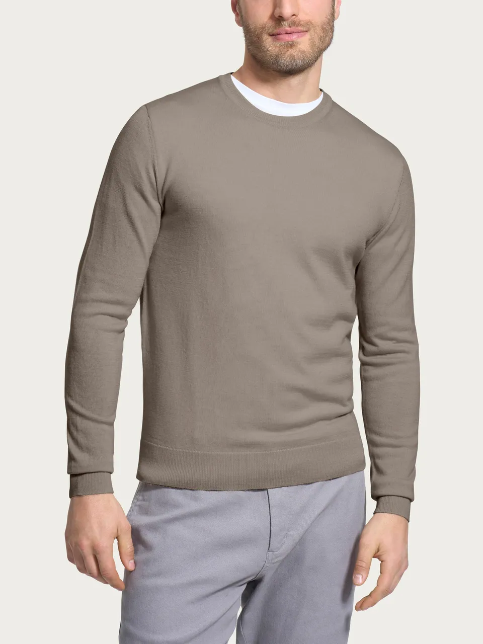 Ragno Merino Soft pull girocollo Weathered Teak pura lana