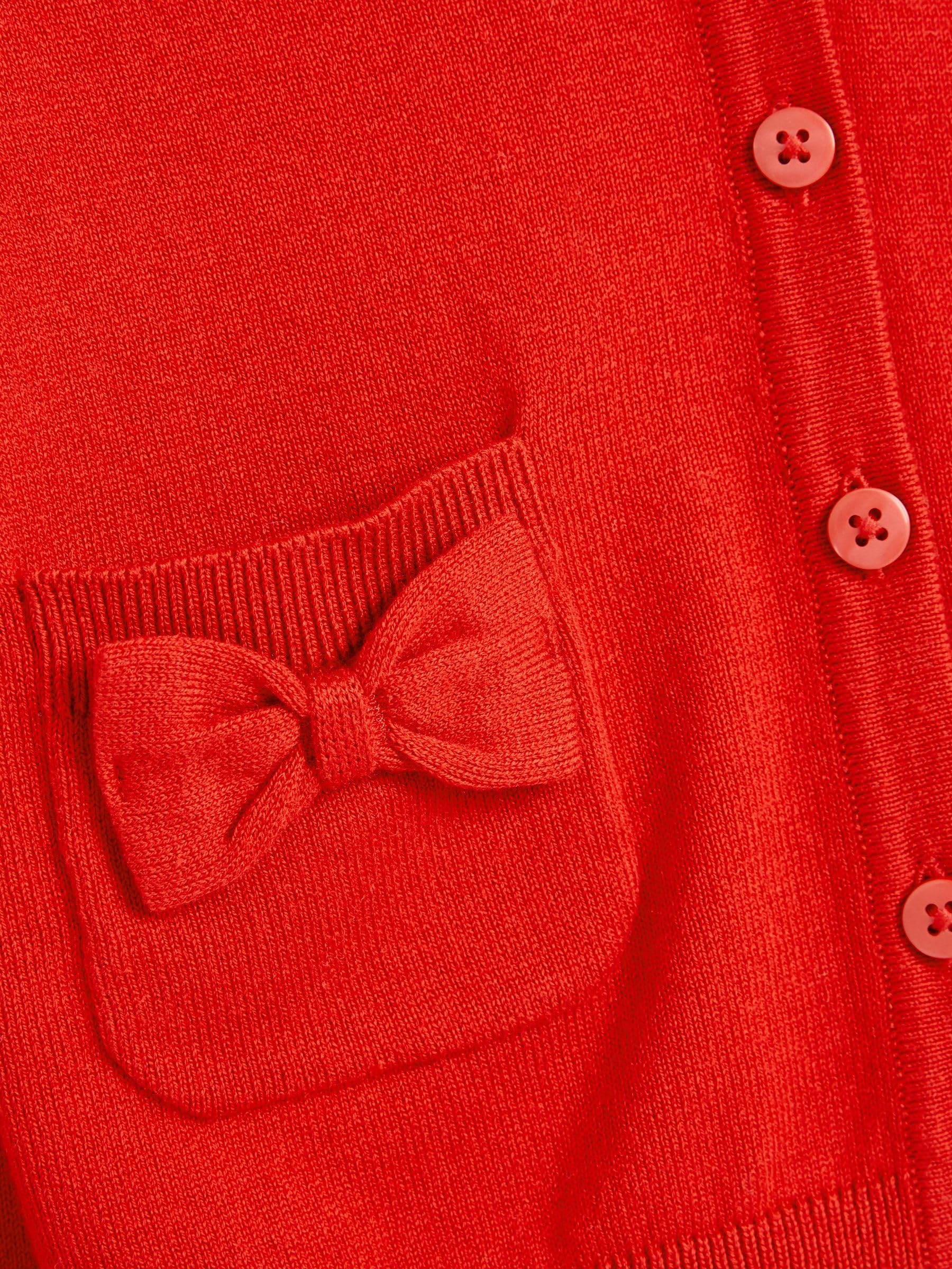 Next cardigan scuola misto cotone fiocco tasca