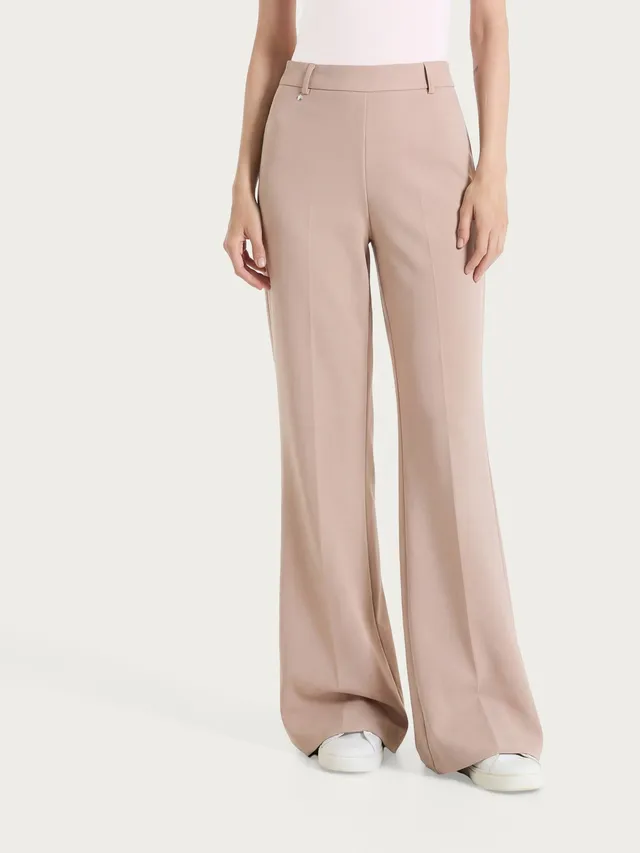Ragno Compact Light Pantalone flare Warm Taupe leggero