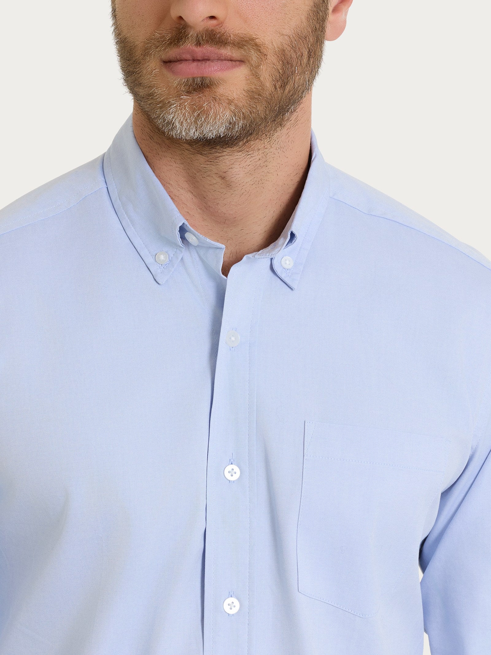 Ragno camicia button down Oxford Brunnera Blue uomo