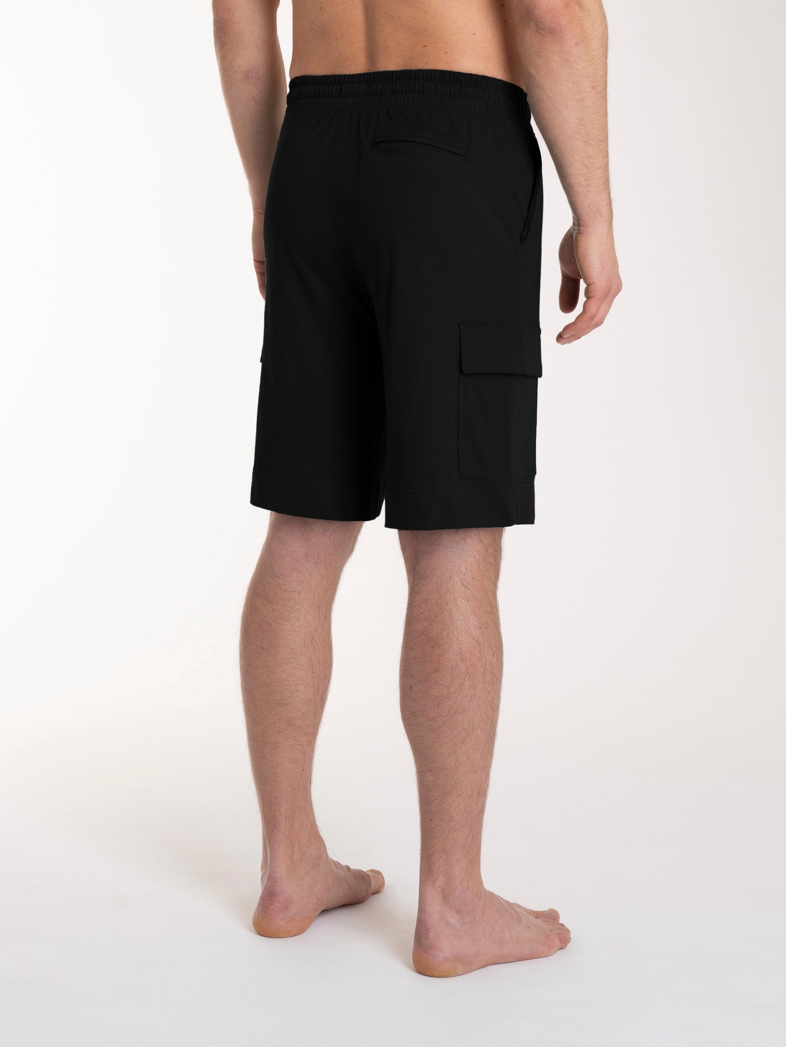 Ragno Jersey Cotone calzoncino uomo Nero cargo