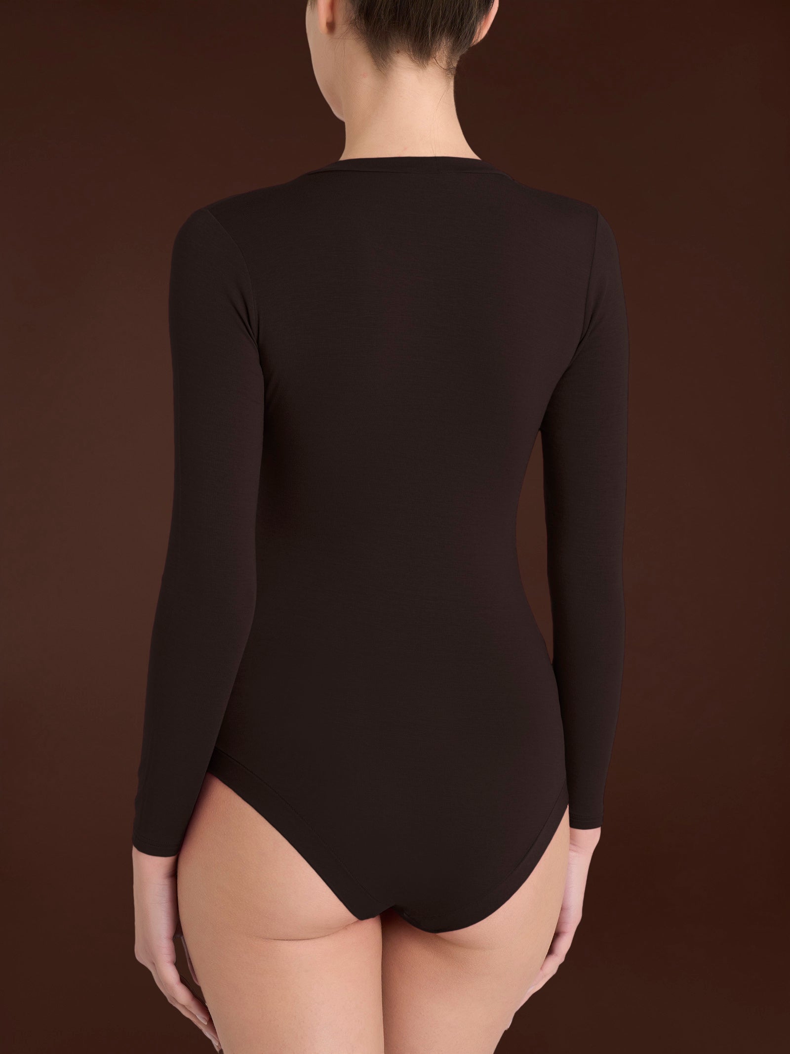 Ragno Tenderwool Body Girocollo Manica Lunga Chocolate Torte Cashmere