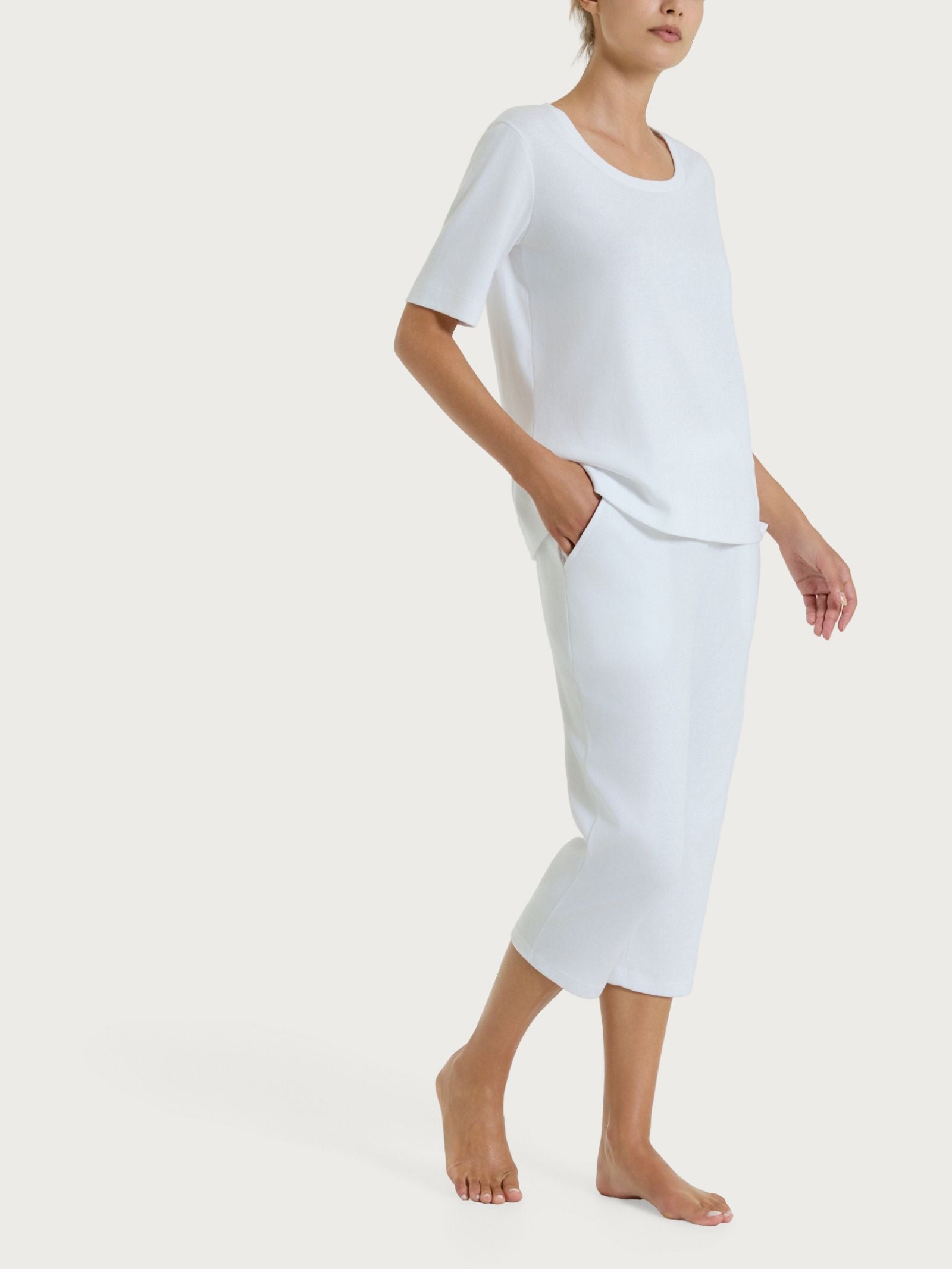 Ragno Eco Cotton Maglietta Girocollo Bianca Cotone
