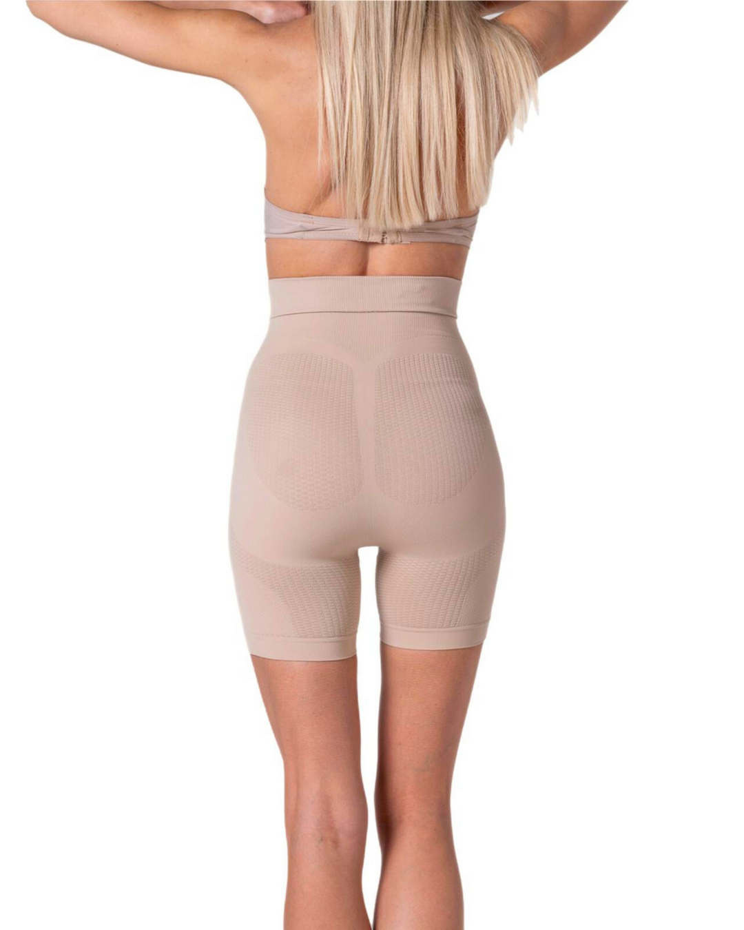 SlimCell Shapewear Mini Shorts mezza coscia marrone