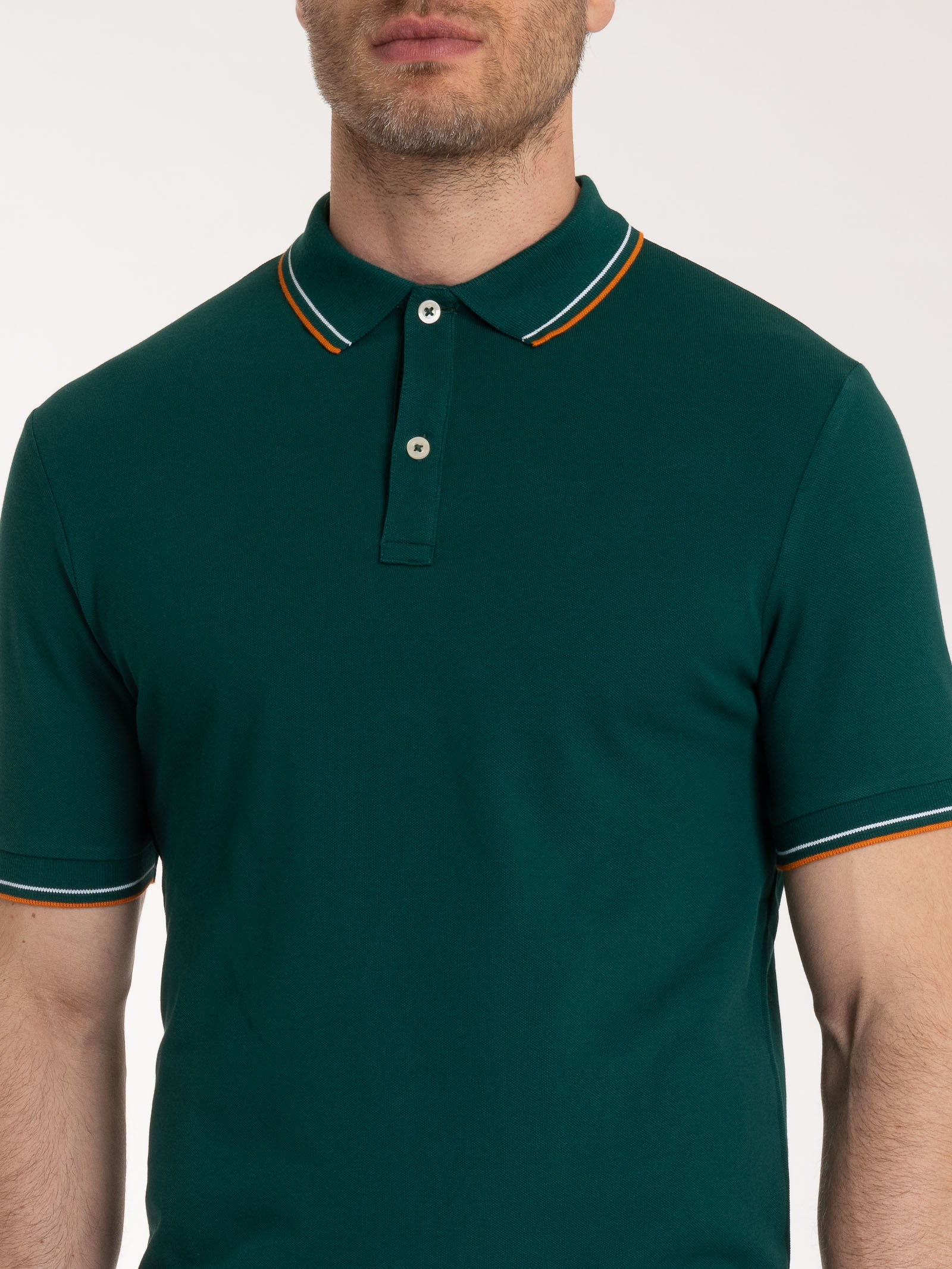 Ragno Eco Cotton polo piquet uomo Fant. Rain Forest regular