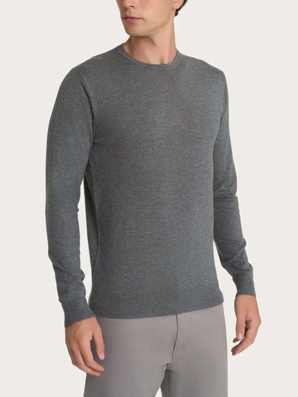 Ragno Four Seasons Pull Girocollo Maglia Ardesia Mel.