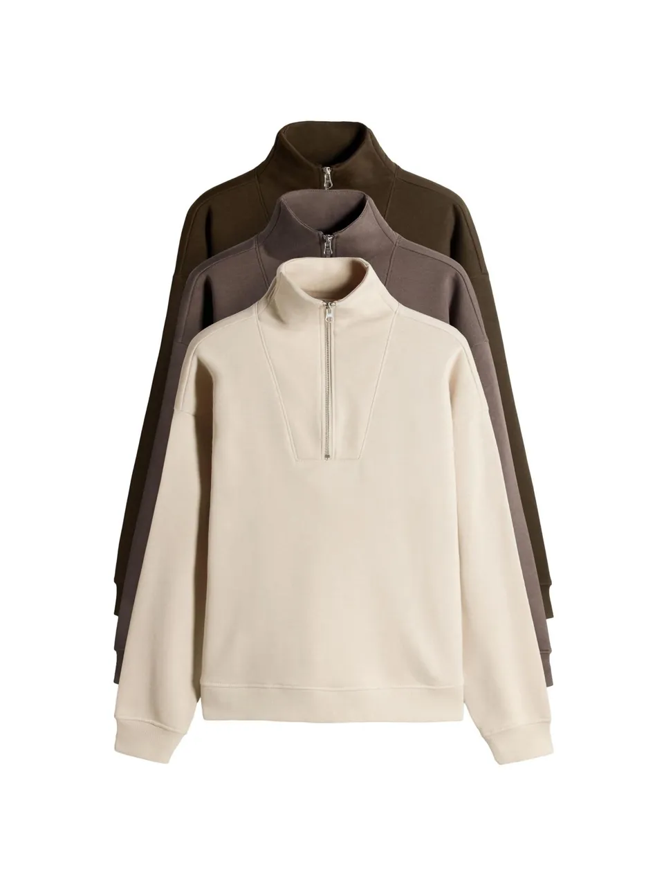 Next The Set felpa mezza zip donna collo alto 3 pezzi