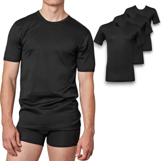 Lady C maglia intima uomo filo di Scozia 3 pezzi manica corta