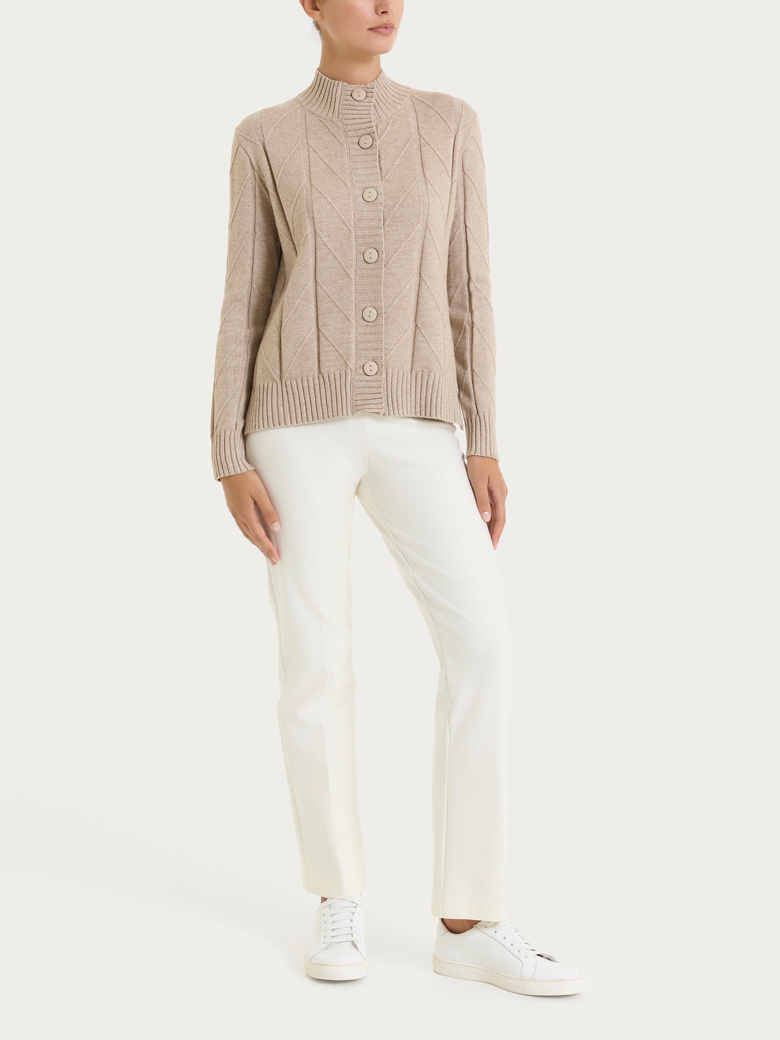 Ragno Four Seasons cardigan Super Soft Cammello