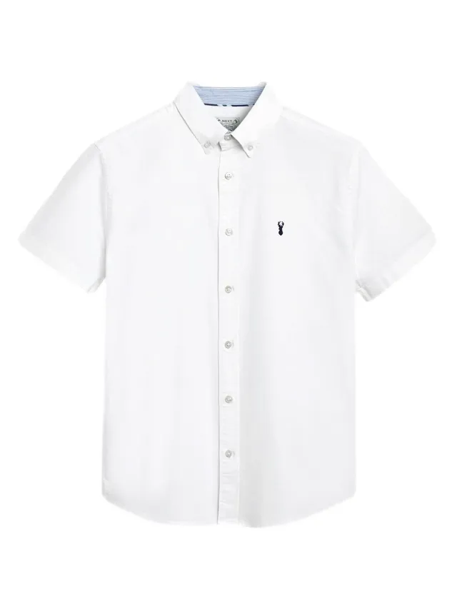 Next Oxford Camicia Uomo Maniche Corte in Cotone