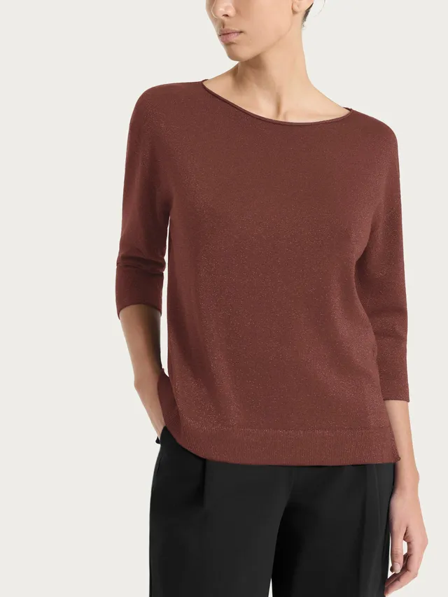 Ragno Maglia barchetta Lurex Summertime donna Cappuccino