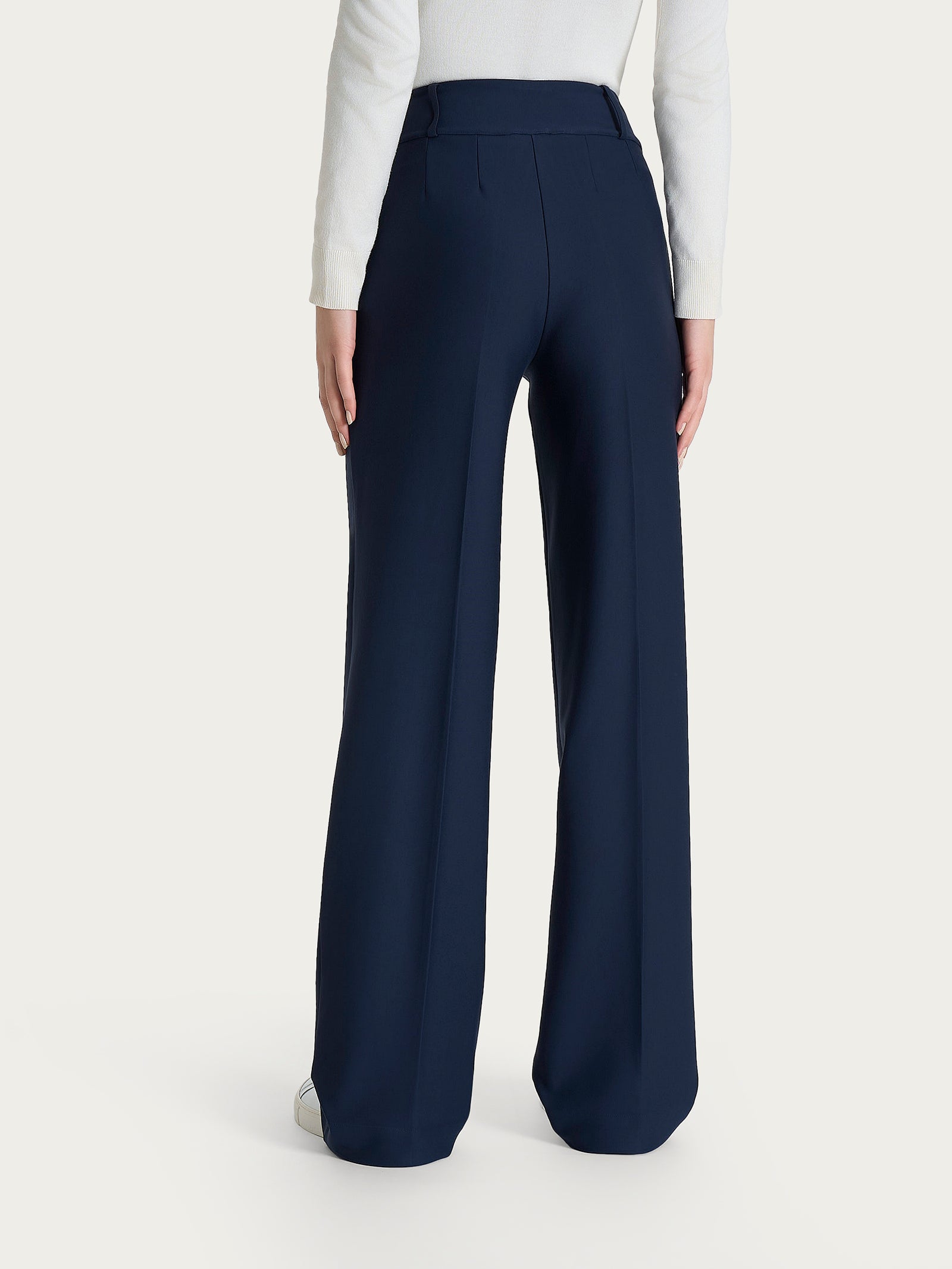 Ragno Compact Pantalone Ampio Tasche Pinces Persia wide leg