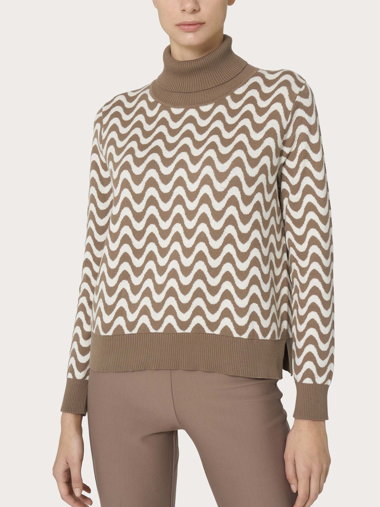 Ragno Winter Cotton Dolcevita Corto Pine Bark cotone