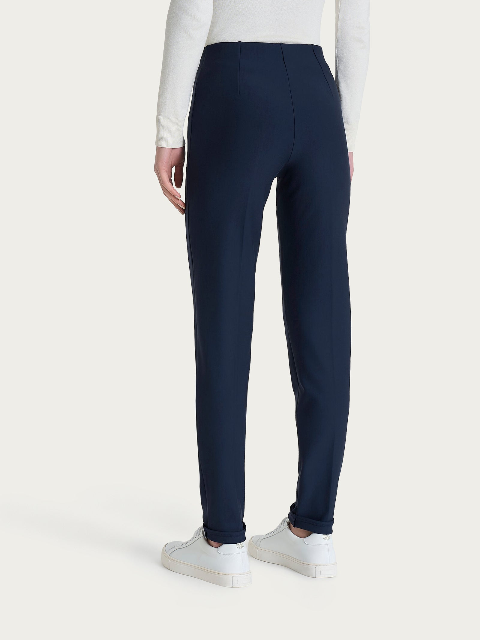 Ragno Compact pantalone sigaretta risvolto Persia