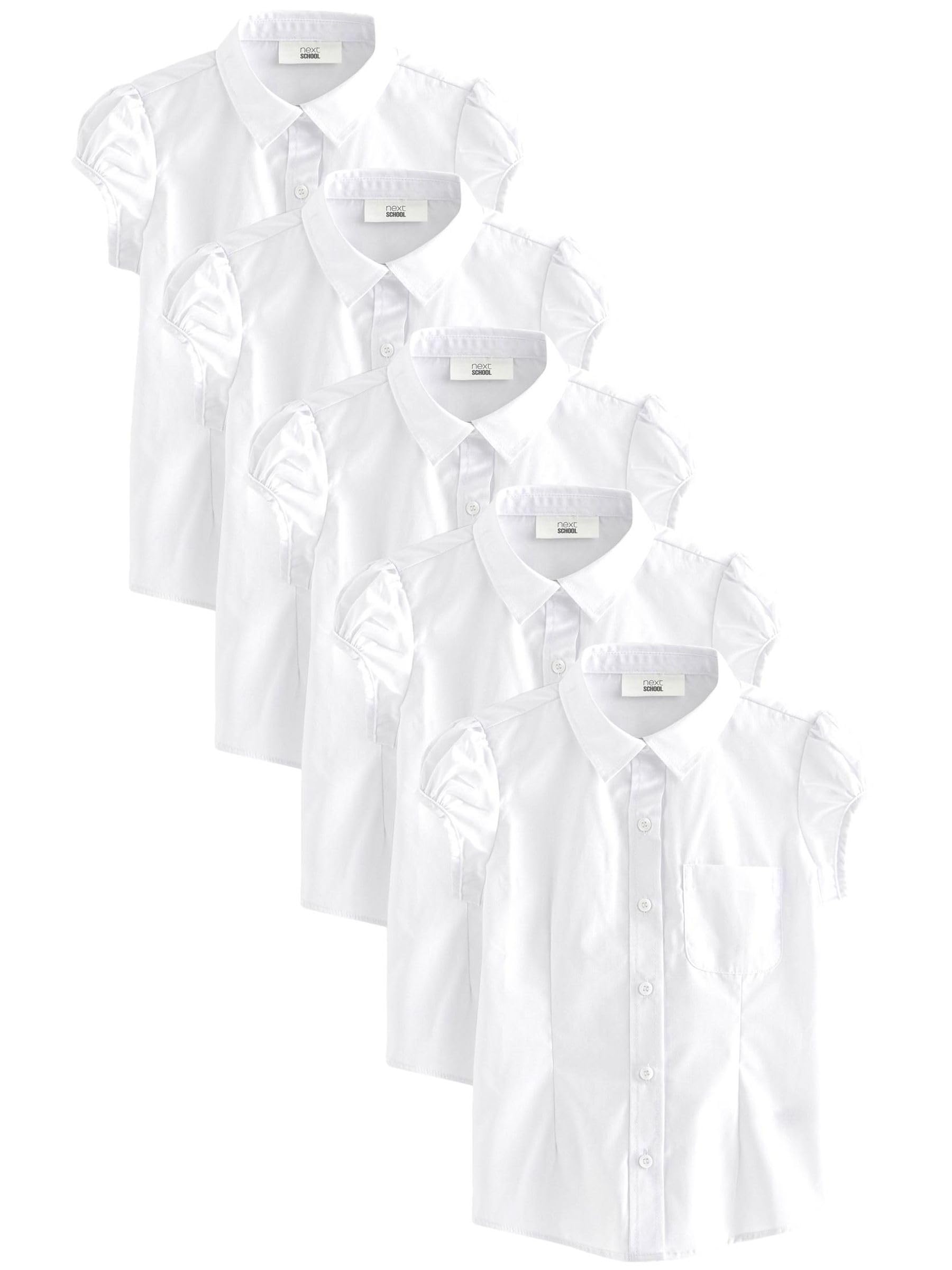 Next camicia scuola bambina manica palloncino 6 anni 5 pezzi