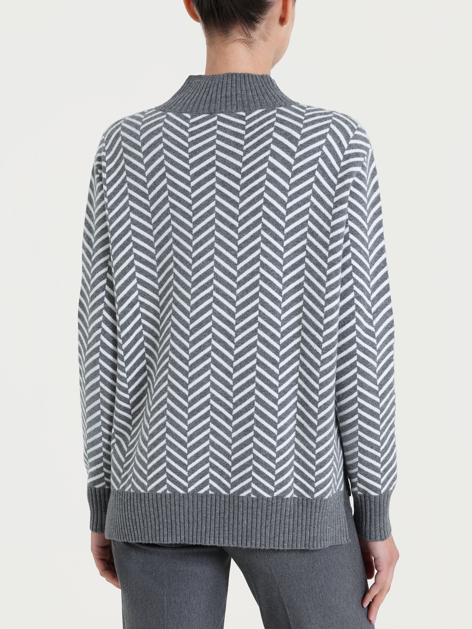 Ragno Super Soft cardigan corto Fant Ferro Mel spigato