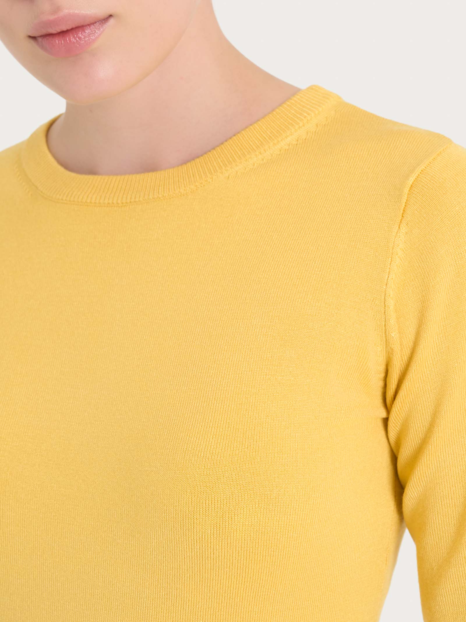 Ragno Four Seasons maglia girocollo Misted Yellow viscosa