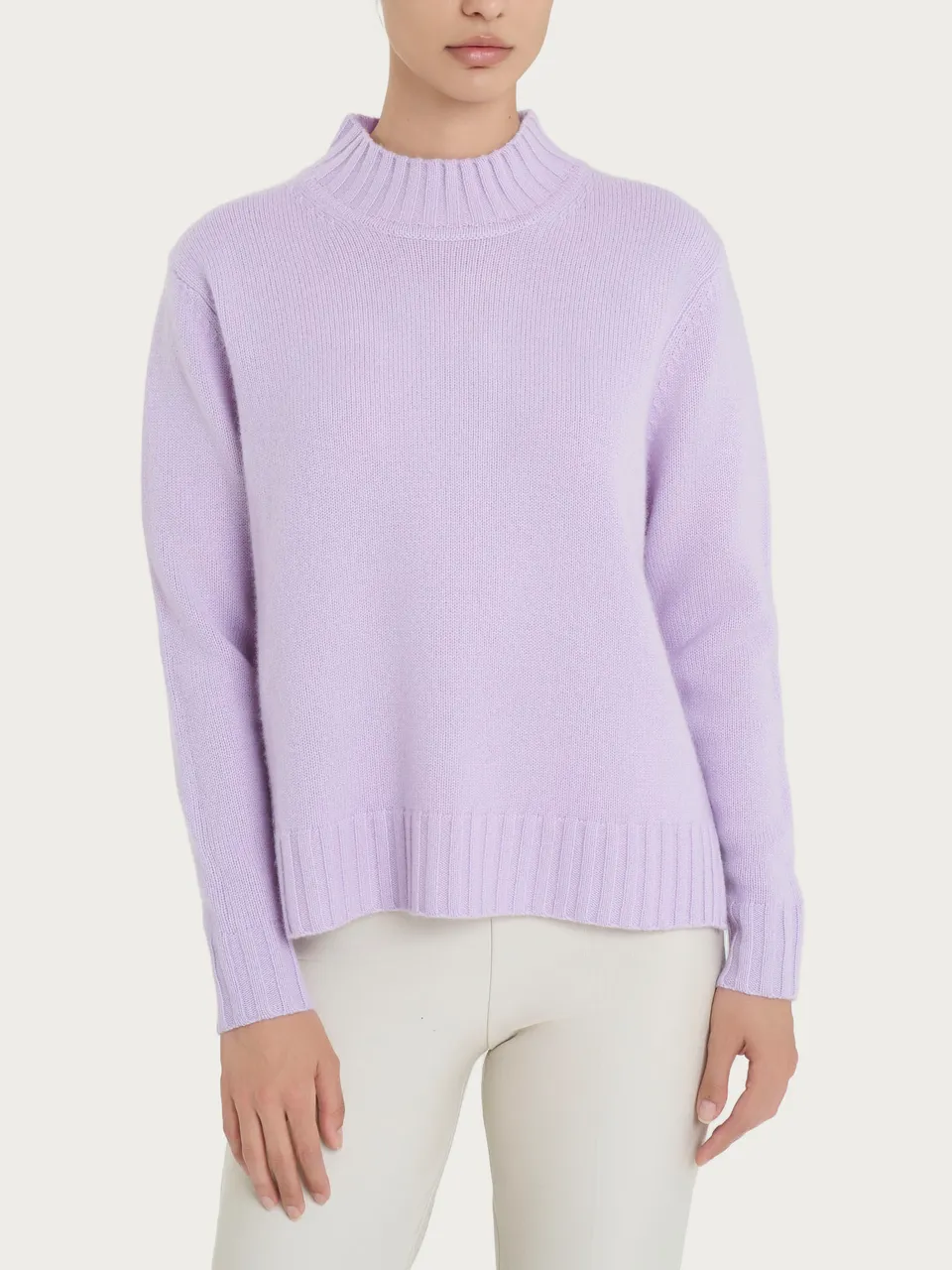 Ragno Merino Soft Lupetto maglia Orchid Petal cashmerino
