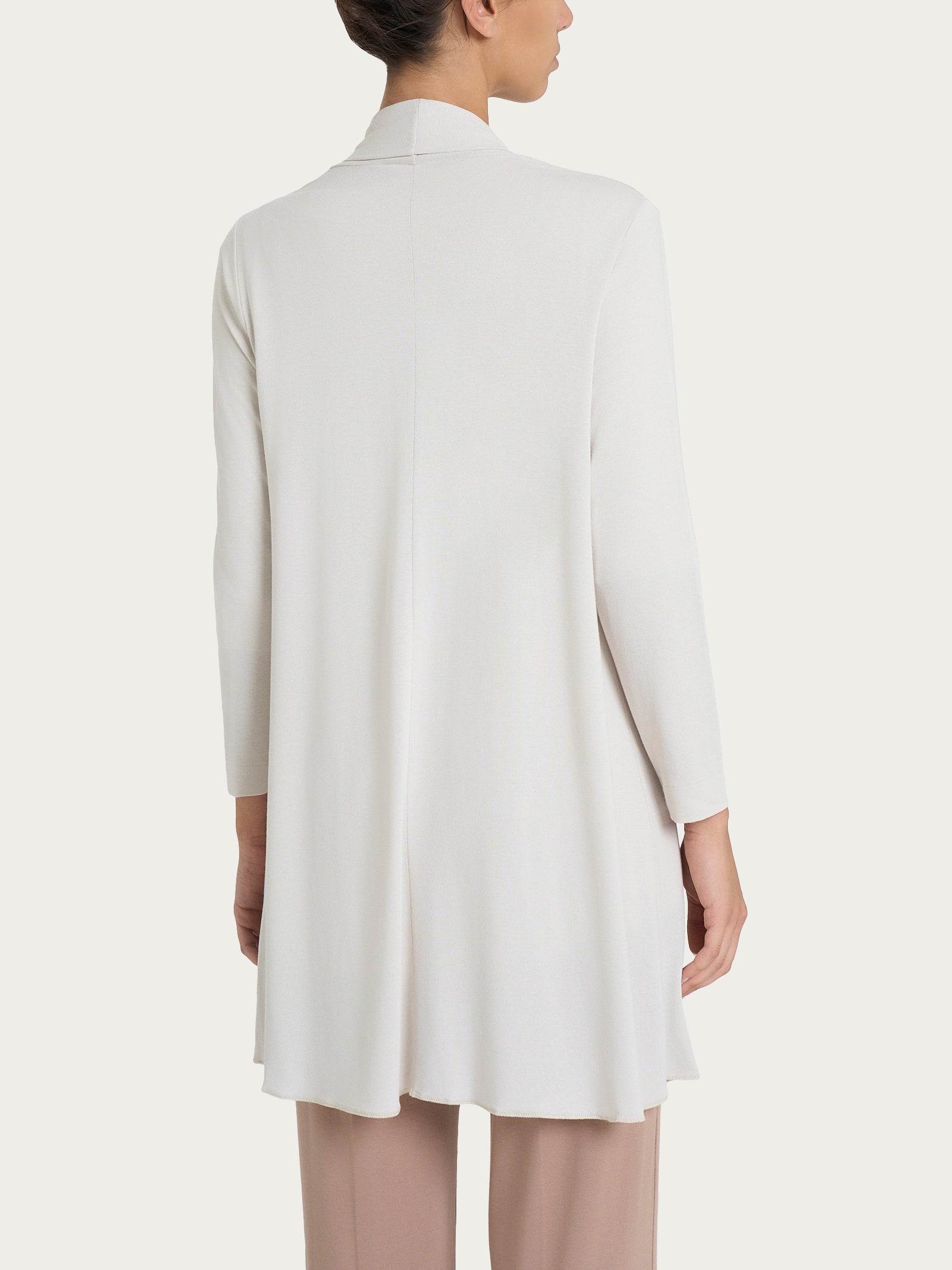 Ragno Viscosa Summer Cardigan Lungo Aperto Champignon
