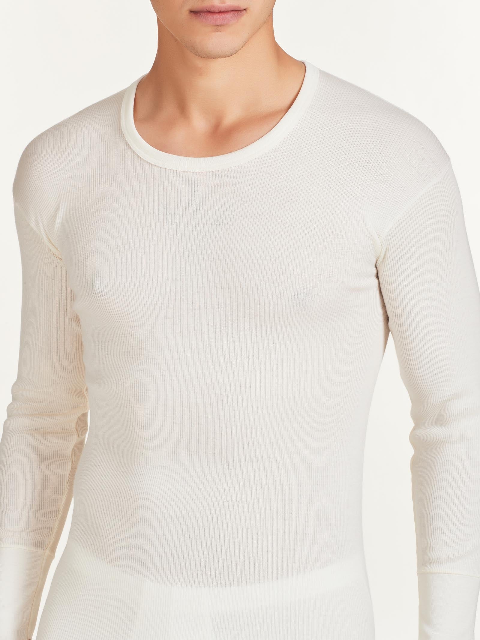 Ragno Merino Strong Maglietta Girocollo B.co Lana Pura Lana