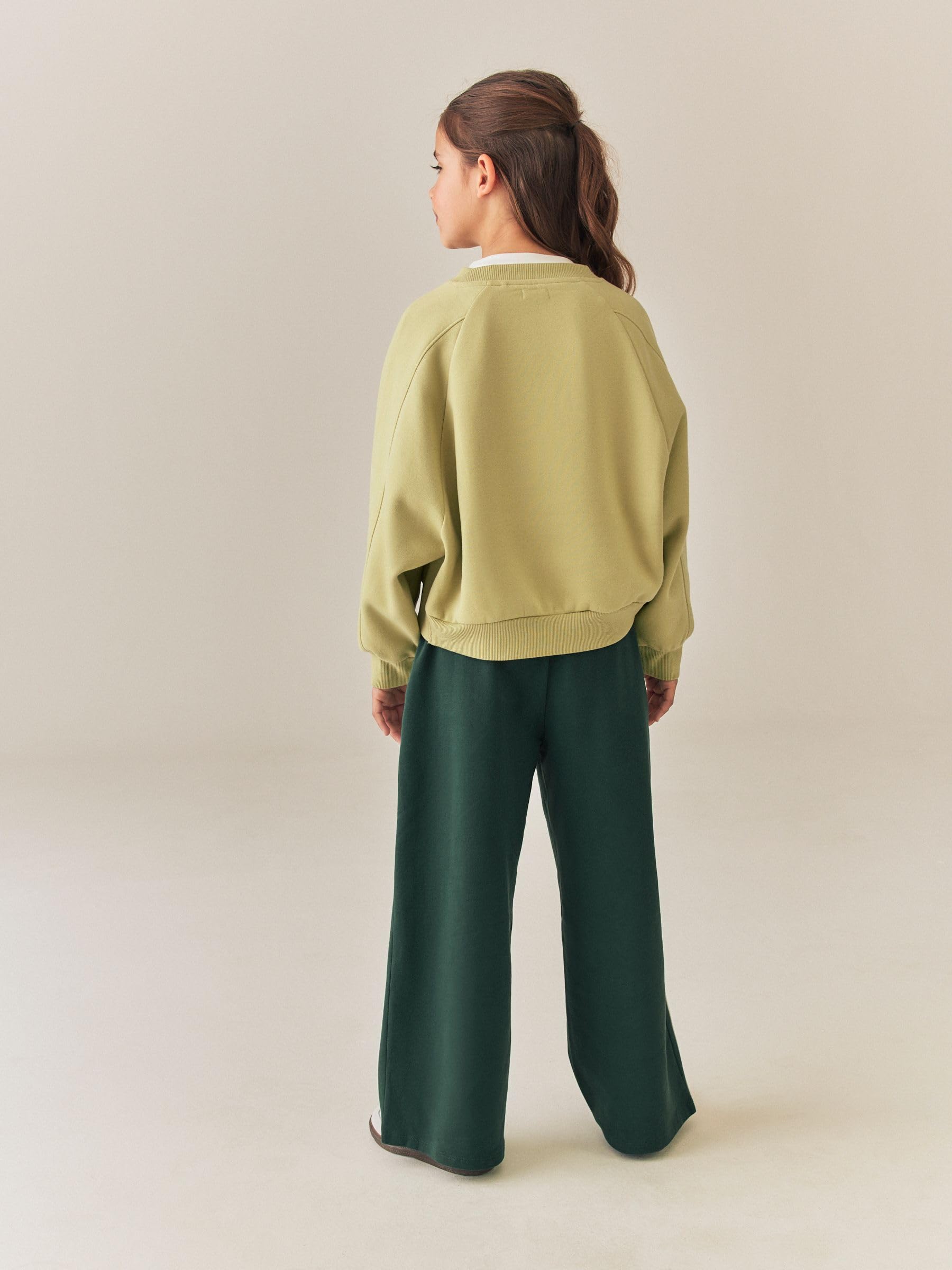 Next Completo Felpa Jogging Bambina 10 Anni Verde