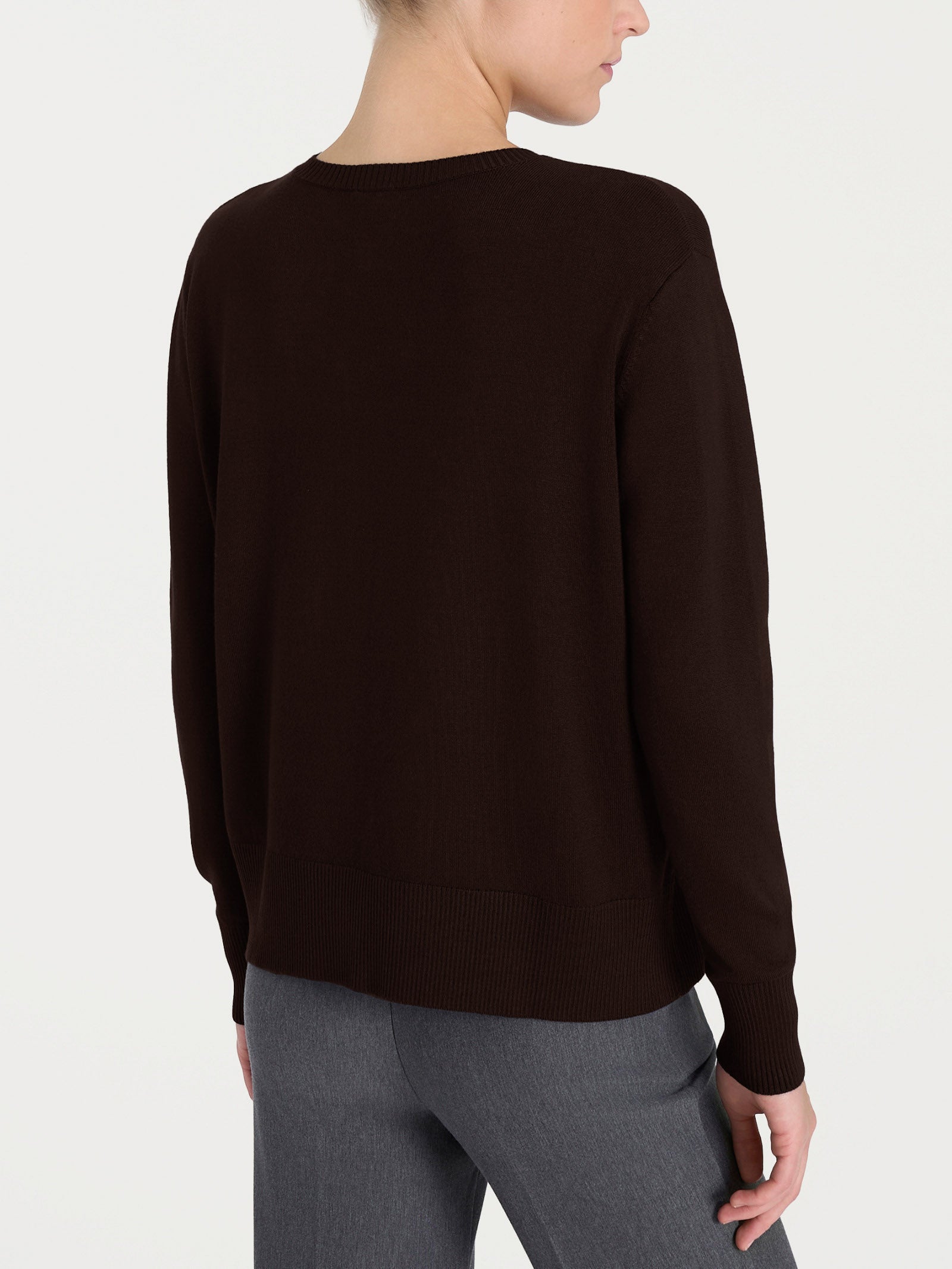 Ragno Four Seasons Maglia girocollo maglia Chocolate Torte viscosa