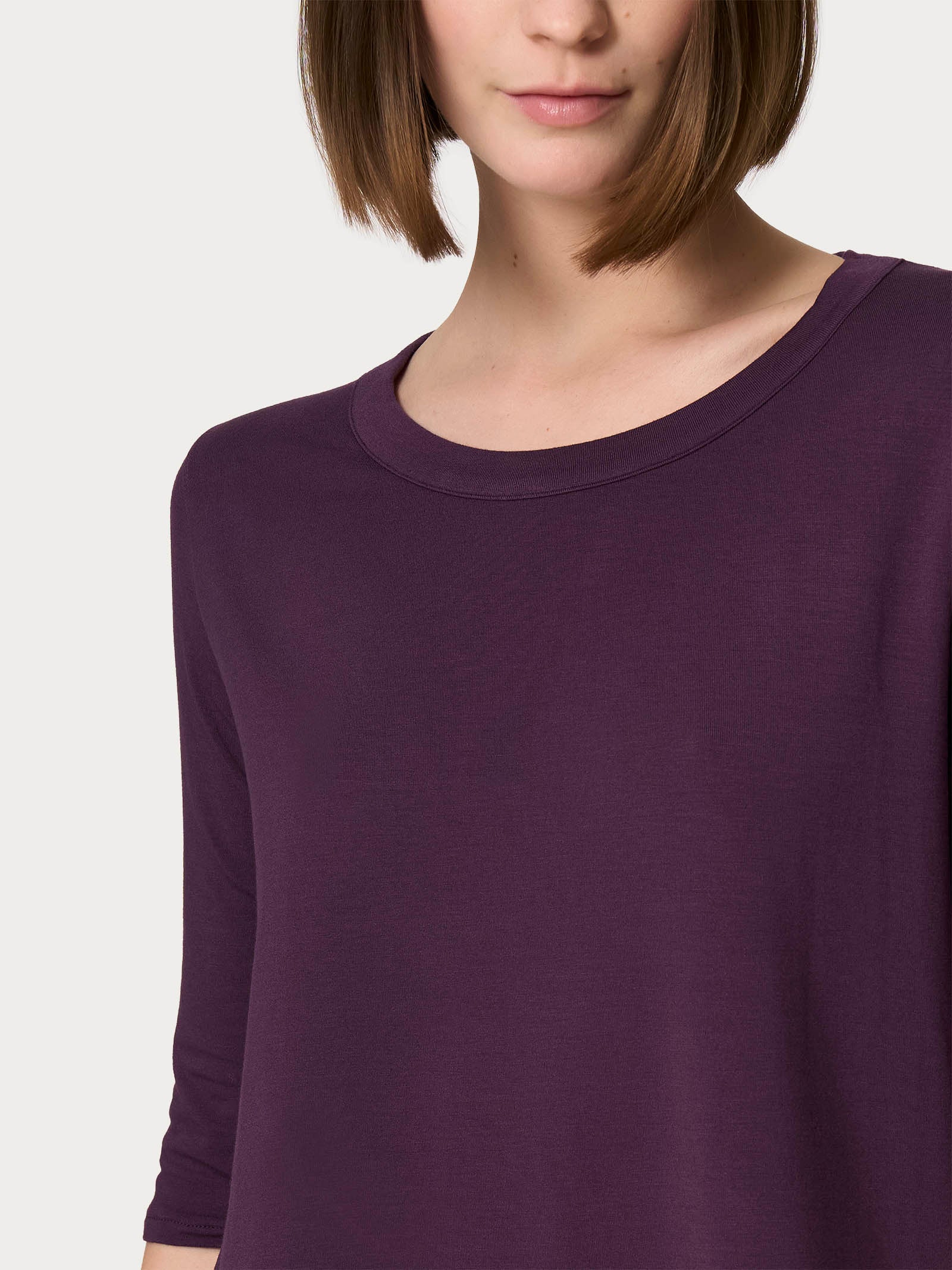 Ragno Viscosa Summer maglietta girocollo Plum Perfect morbida