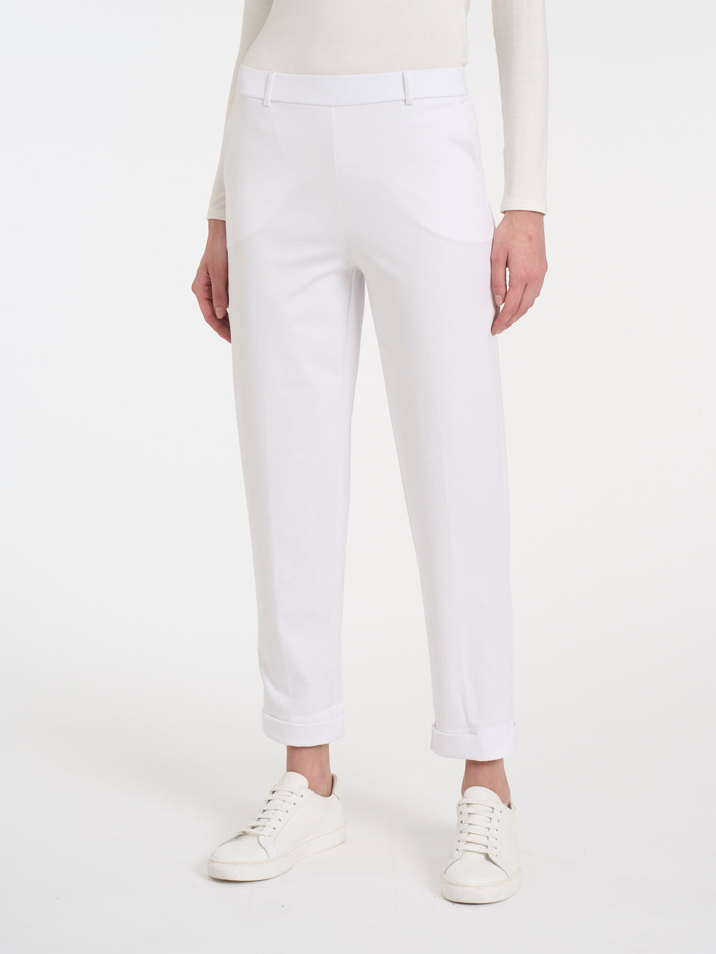 Ragno Compact Light Carrot pantaloni White leggeri estivi