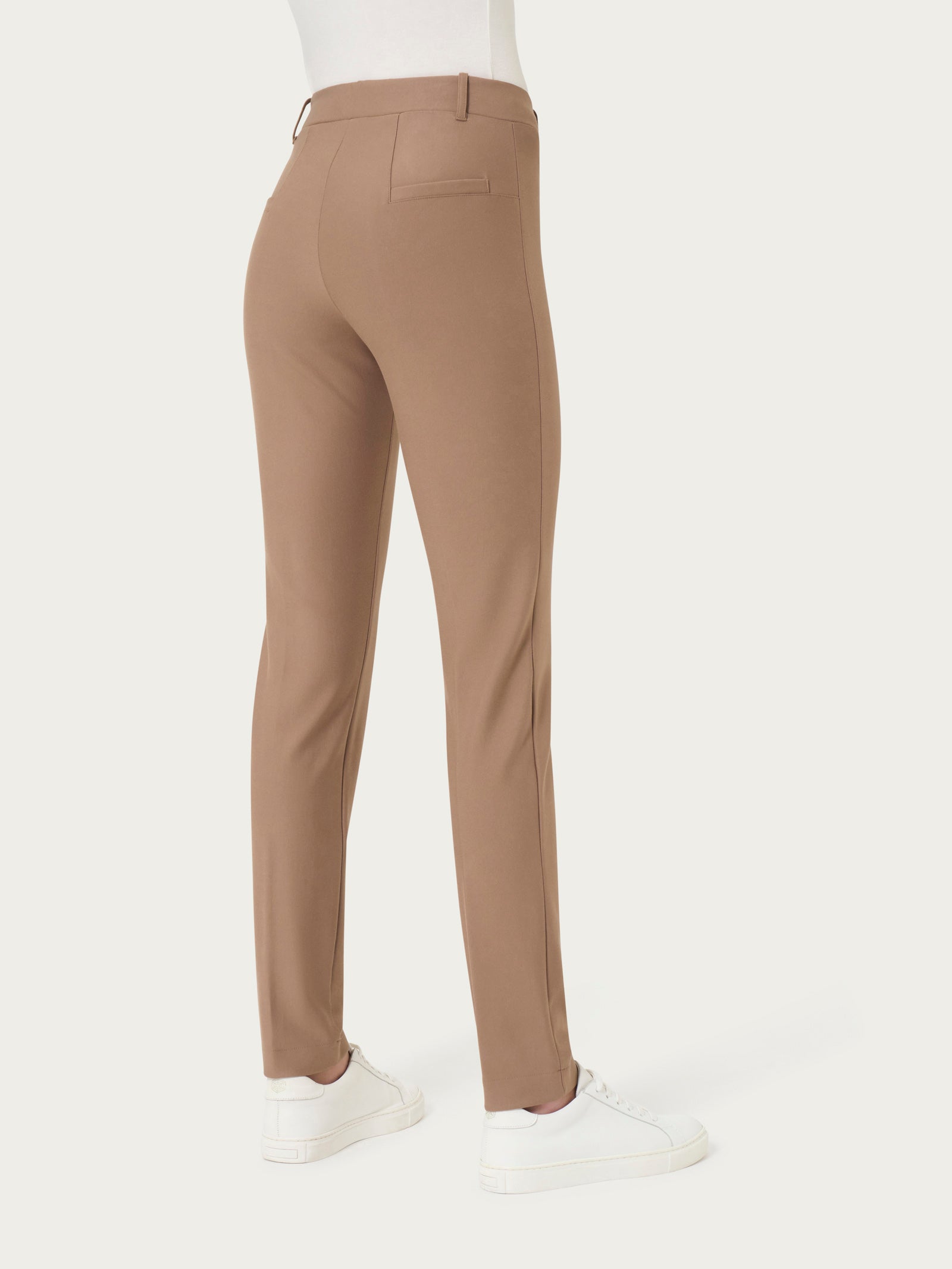 Ragno Compact Pantalone a sigaretta skinny marrone
