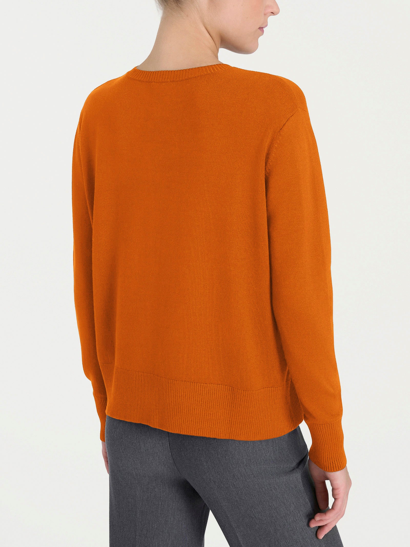 Ragno Four Seasons Girocollo maglia donna Rust manica lunga