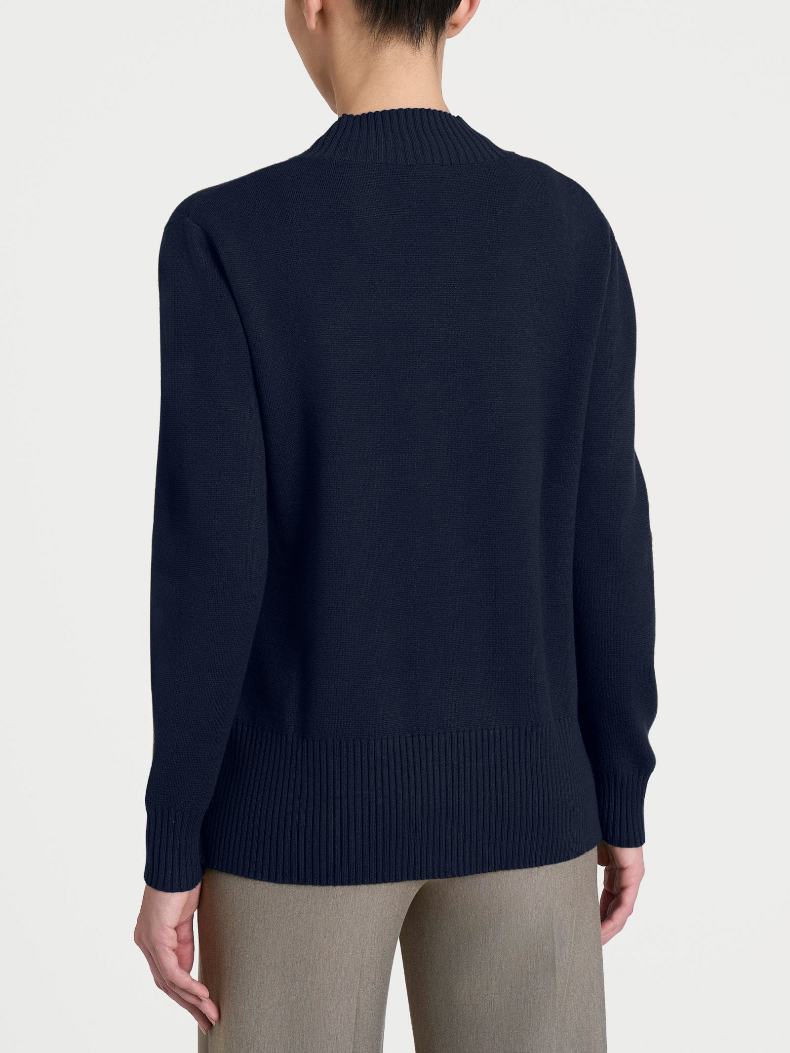 Ragno Super Soft Cardigan Asimmetrico Donna Blu Bleu Morbido