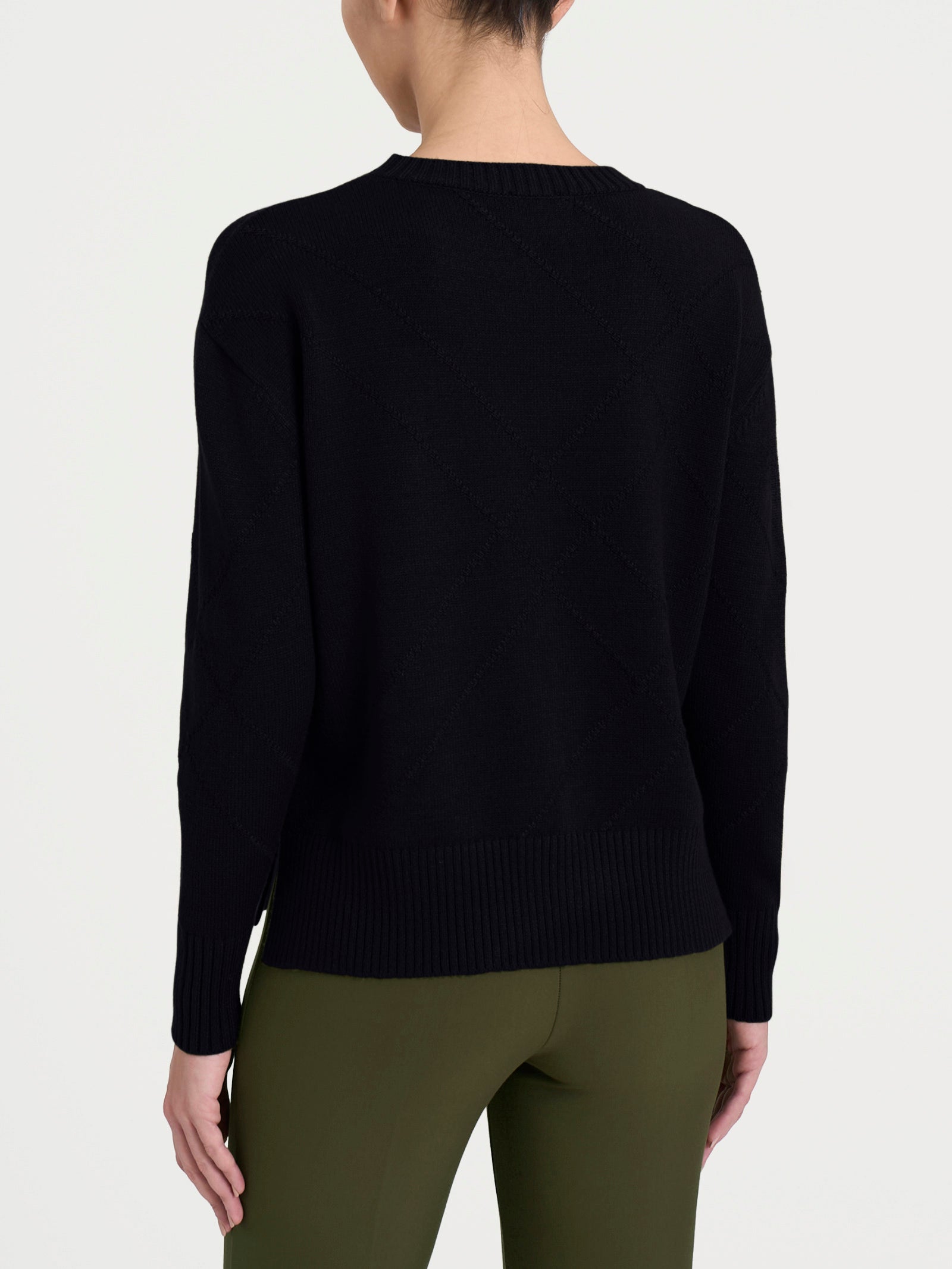 Ragno Super Soft maglia donna check Nero