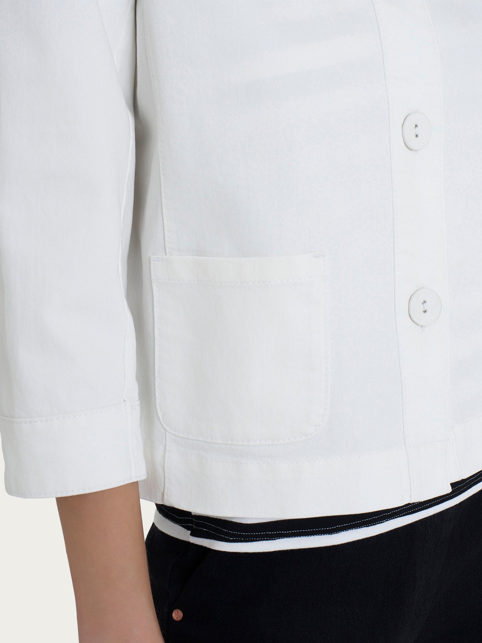 Ragno Super Denim giacca bottoni Bianco denim leggero