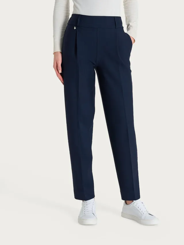 Ragno Compact Carrot pantaloni con pinces Persia elasticizzati