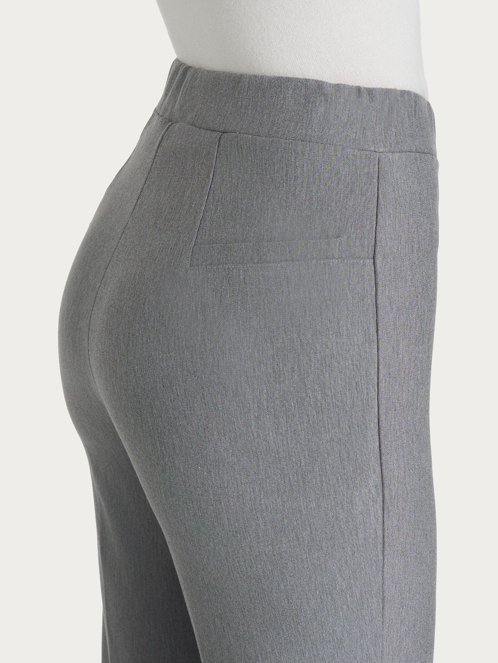 Ragno Compact pantalone flare grigio scampanato elasticizzato