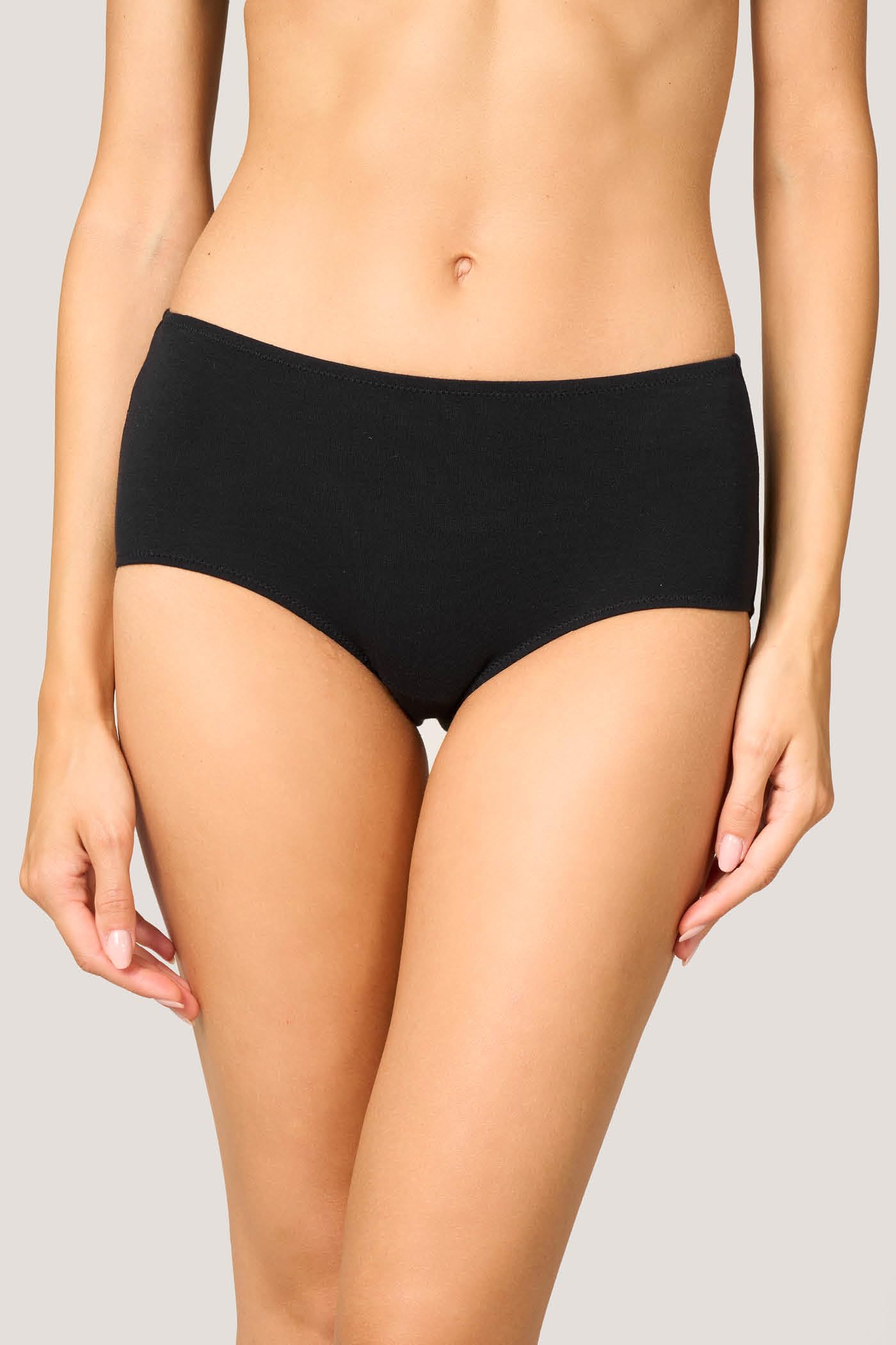Goldenpoint culotte fianco alto donna cotone tinta unita