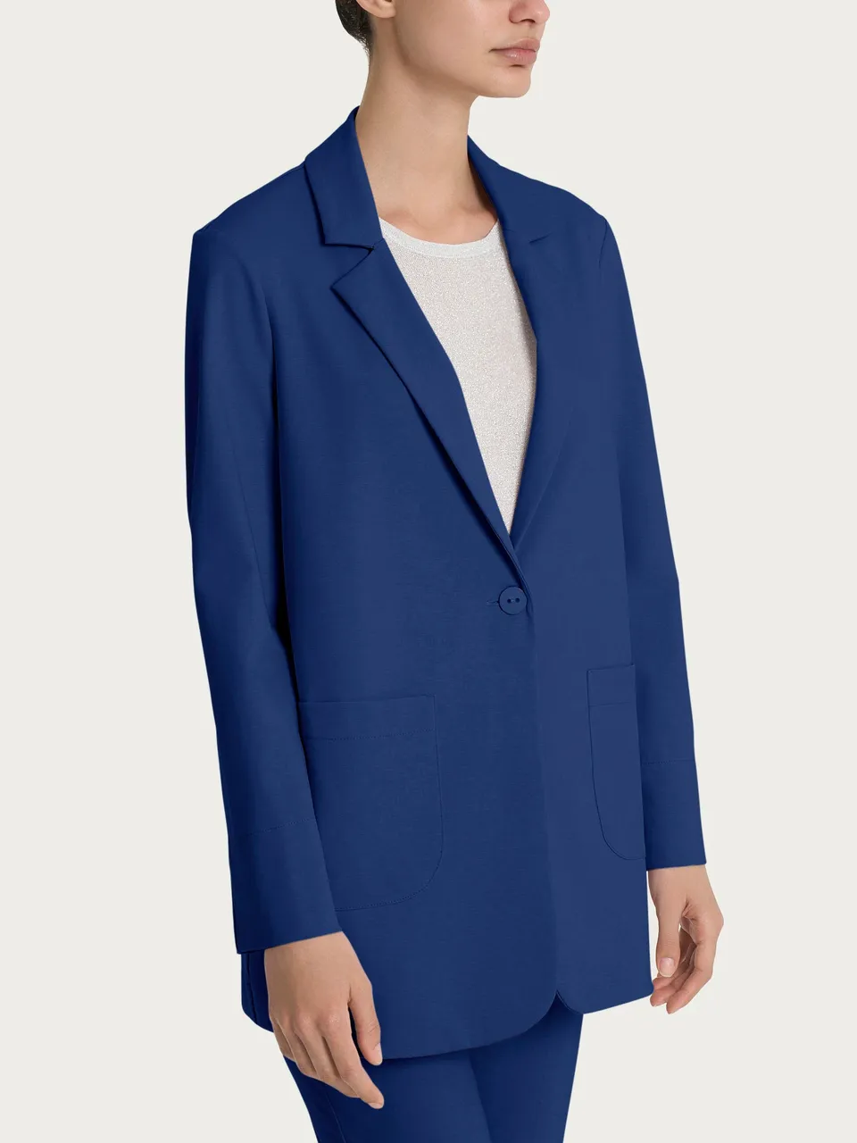 Ragno Compact Light blazer destrutturato Blueberry over