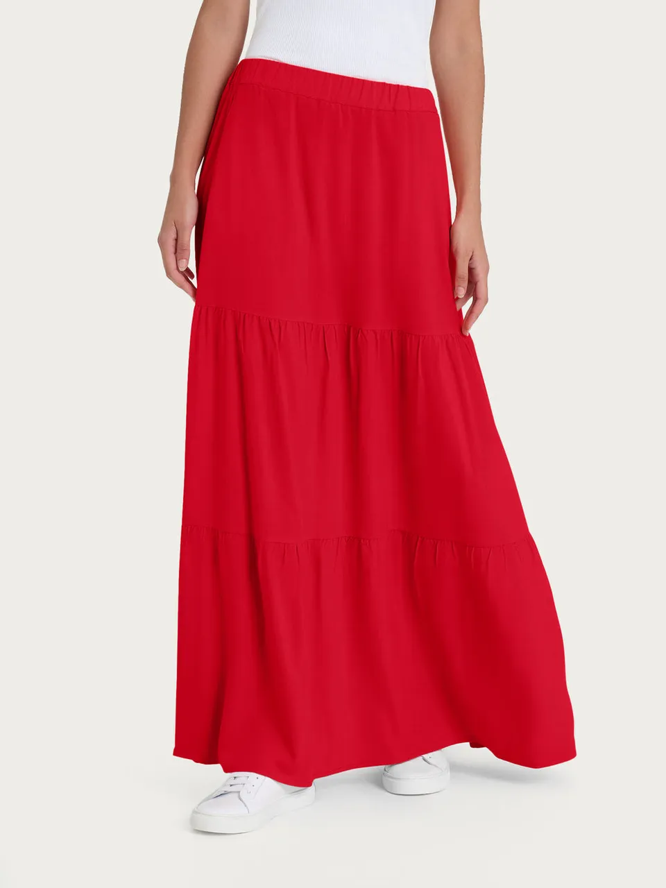 Ragno Ecoseta gonna lunga salsa viscosa satin