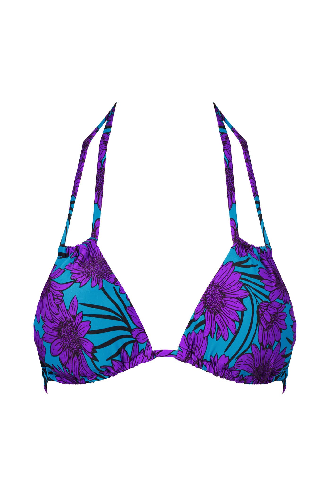 Goldenpoint Blooming Sea triangolo bikini microfibra floreale