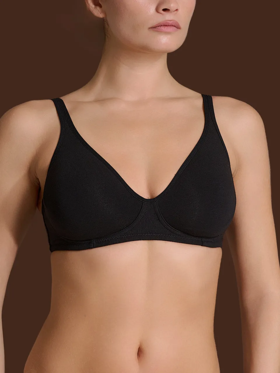Ragno beYOUtiful YouUp reggiseno senza ferretto cotone Nero