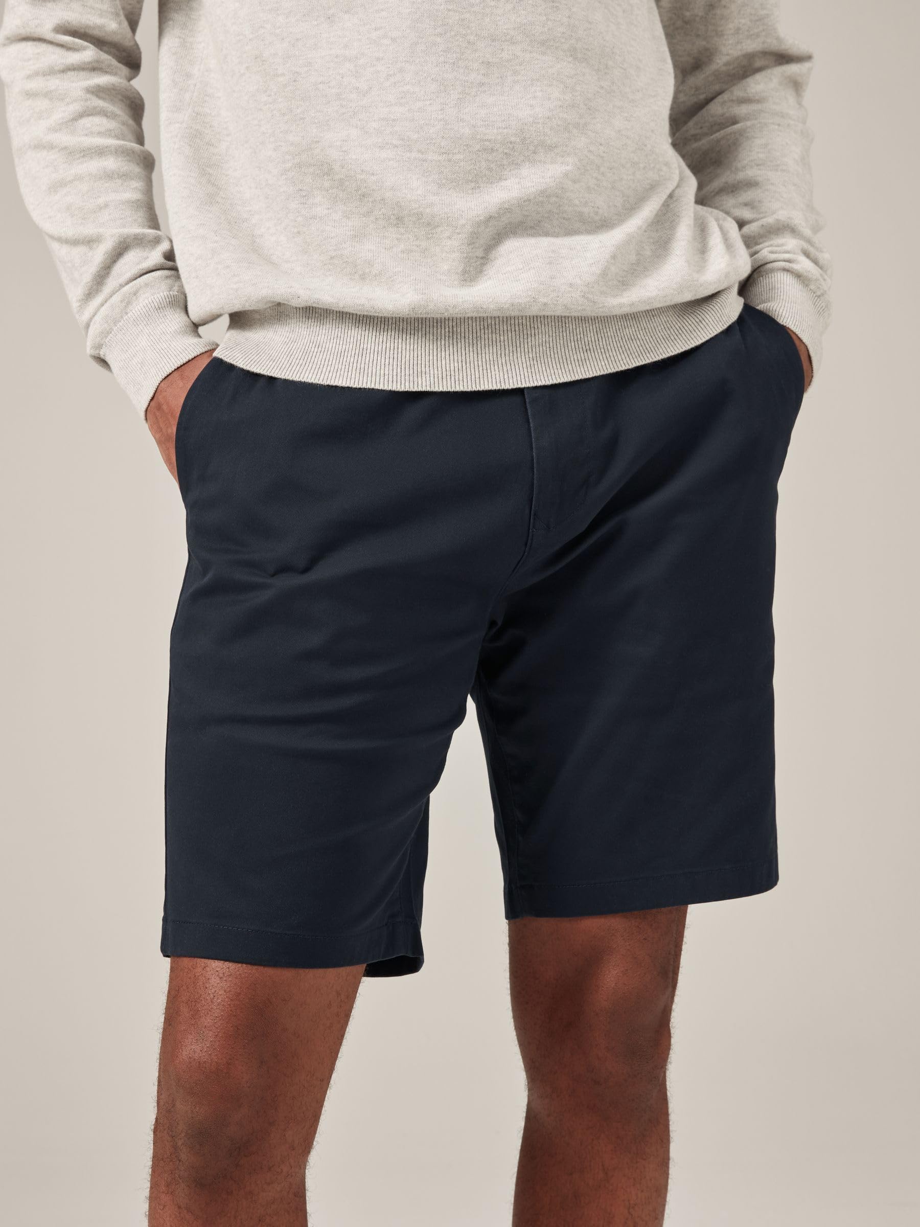Next Shorts Chino Slim Uomo 30 Blu Elasticizzati