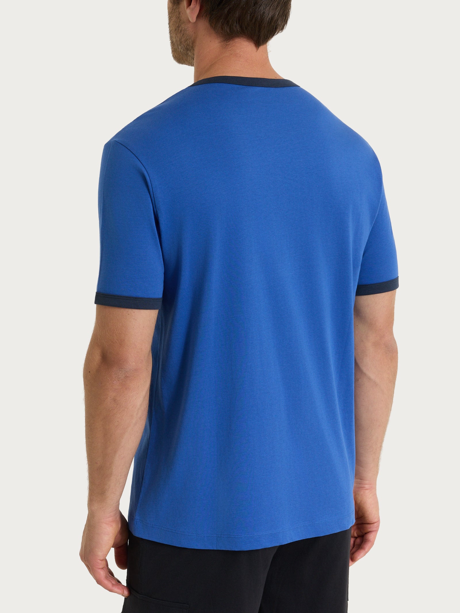 Ragno Jersey di Cotone maglietta uomo blu Beaucoup Blue