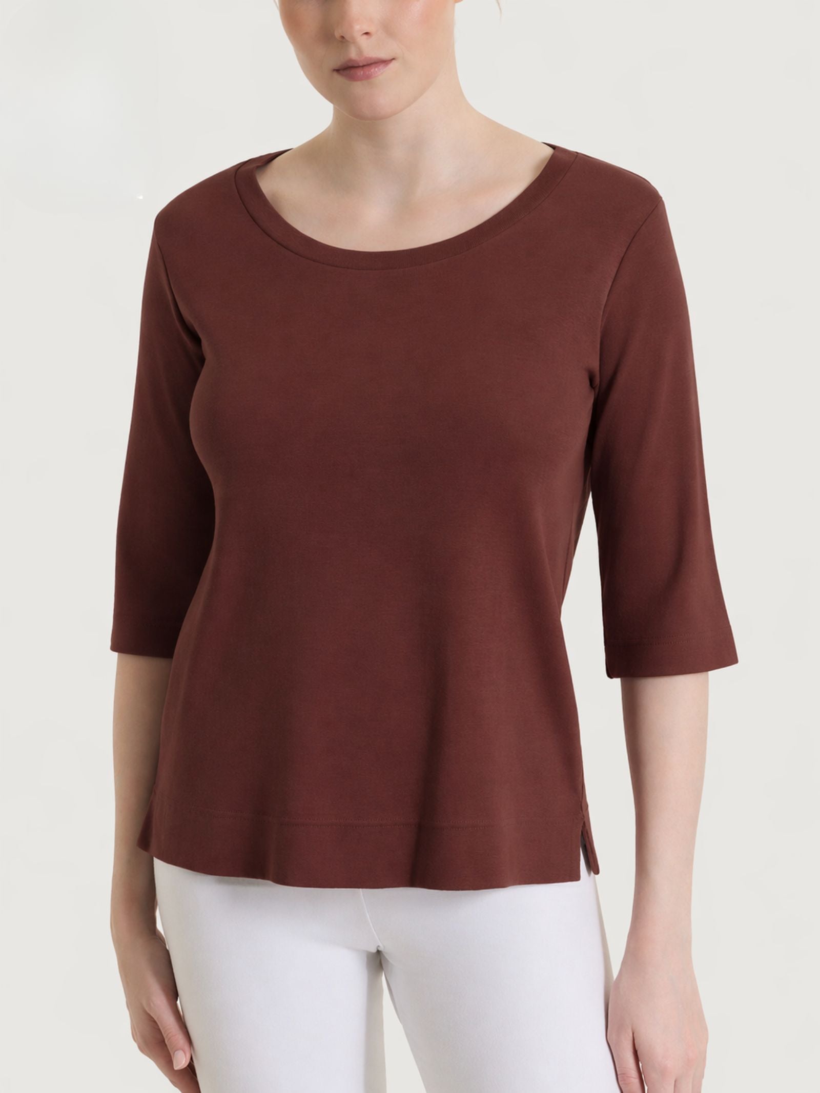 Ragno Eco Cotton maglietta manica 3/4 chocolate fondant cotone