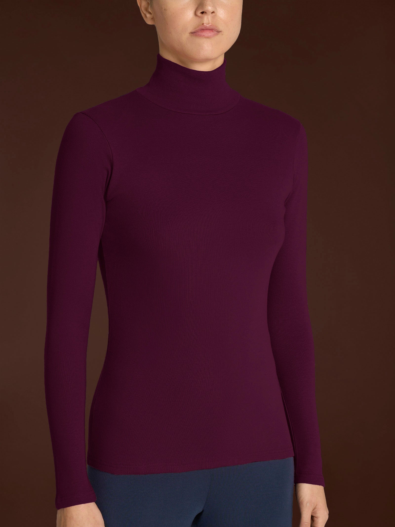 Ragno Thermo Cotton lupetto manica lunga viola cotone