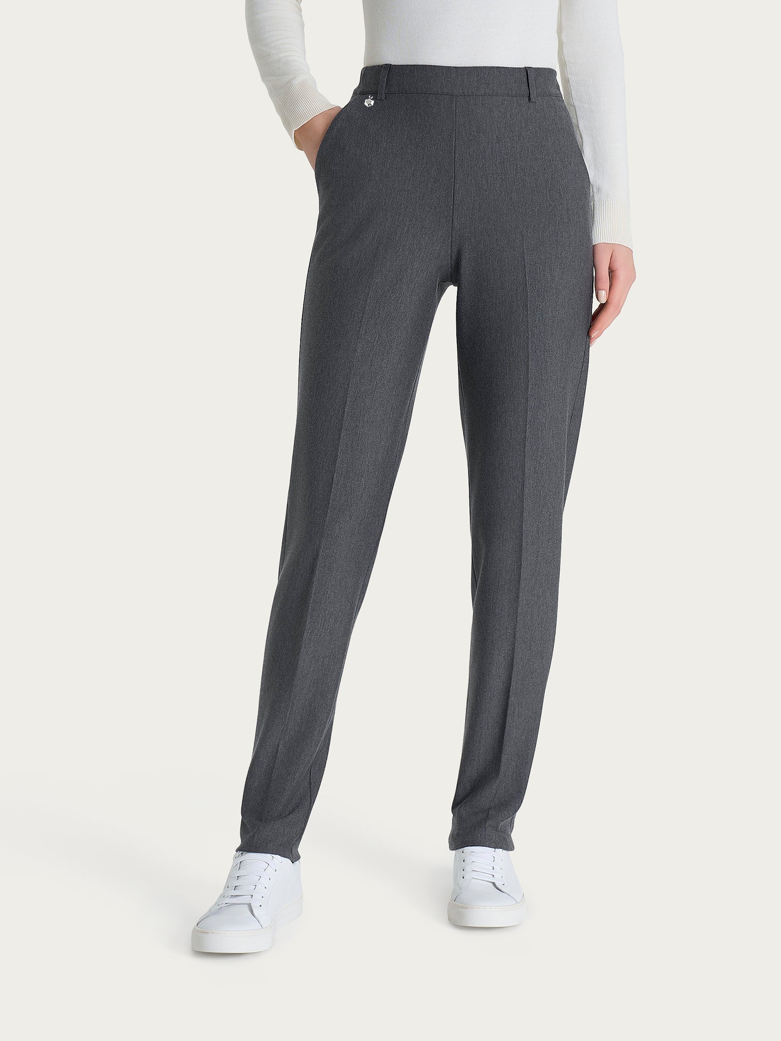 Ragno Compact The Chino pantalone Ardesia Mel. slim